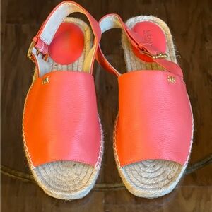 Orange Espradille Sandals in a size 8